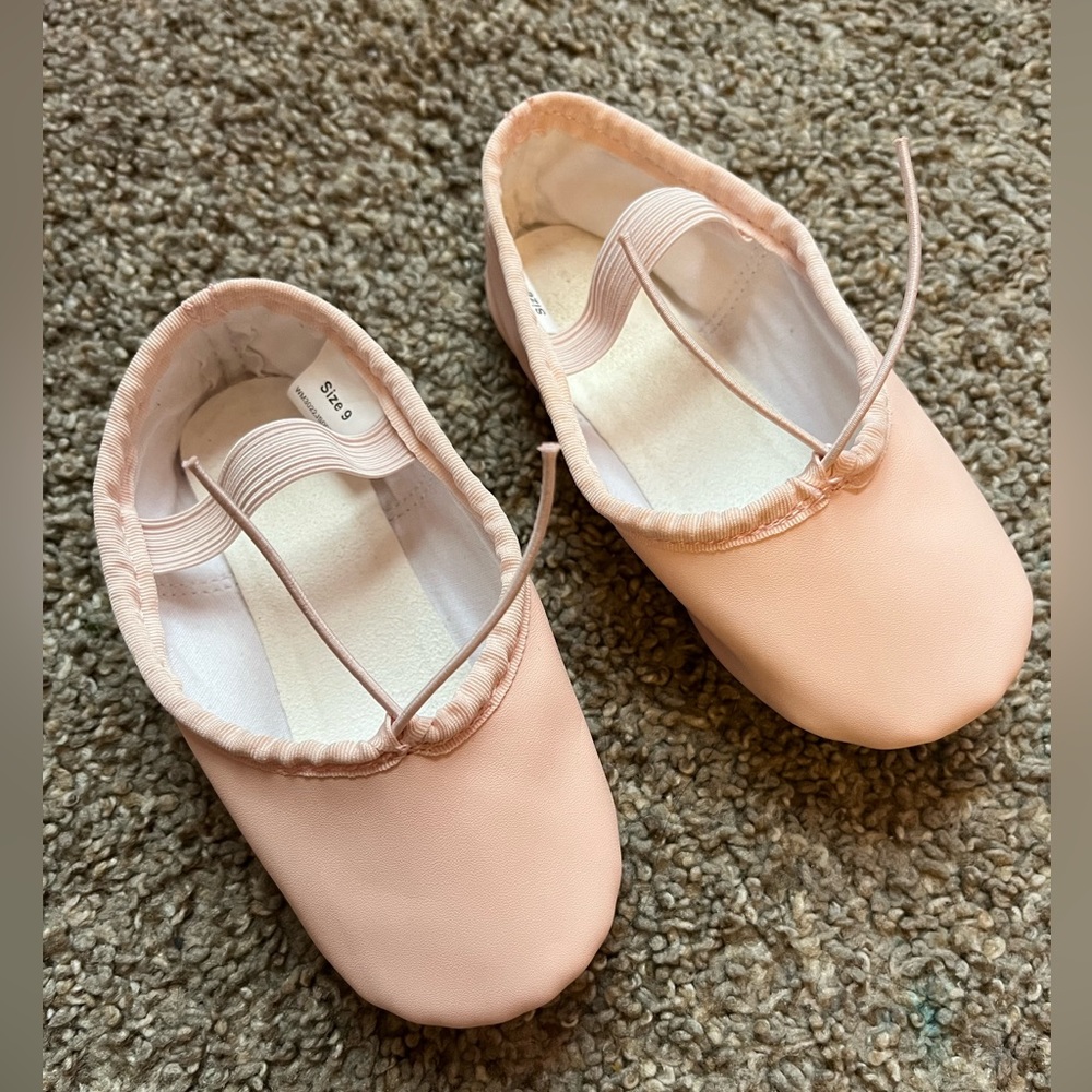 Ballet shoes size 9 preowned barely worn.